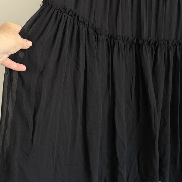 Silk whimsigoth fairy Skirt Women 12 MeshTiered Event Festival Witchy - Picture 2 of 7